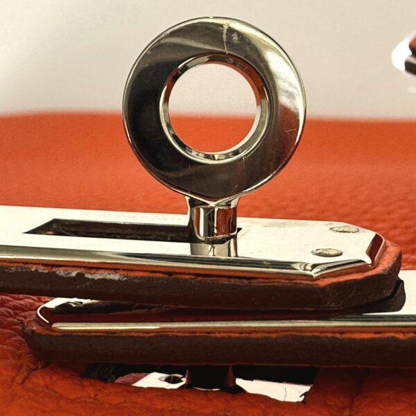 Hermes Birkin 25 Orange Minium Togo PHW - Image 8
