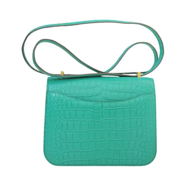 Hermes Constance Mini Vert Jade Croco GHW - Image 3