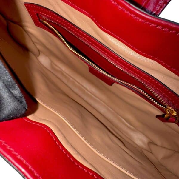 Gucci Jackie Red Crocodile Shoulder Bag - Image 8
