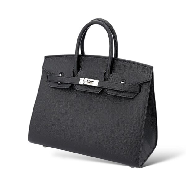 Hermes Birkin 25 Black Epsom PHW - Image 2