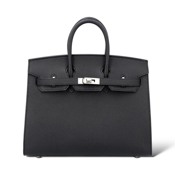 Hermes Birkin 25 Black Epsom PHW