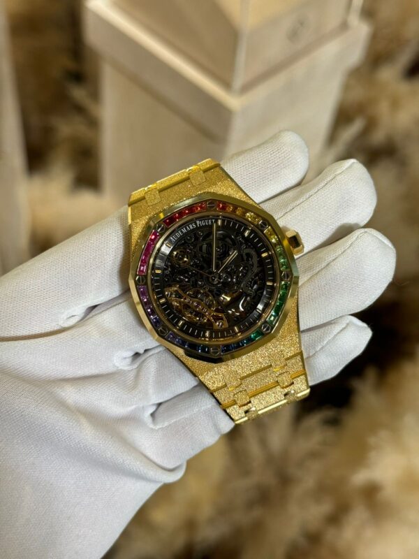 Audemars Piguet Royal Oak 41mm Frosted Gold Double-Balance Wheel Openworked - Image 2