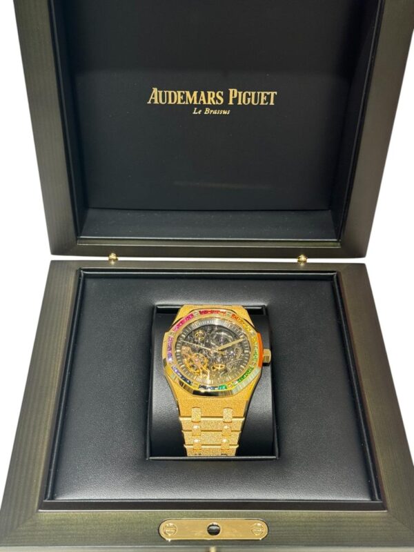 Audemars Piguet Royal Oak 41mm Frosted Gold Double-Balance Wheel Openworked - Image 4