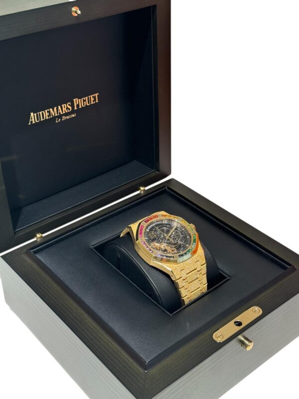 Audemars Piguet Royal Oak 41mm Frosted Gold Double-Balance Wheel Openworked - Image 5