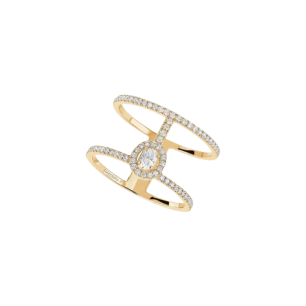 Messika Glam'Azone Pavé 2 Rows Ring