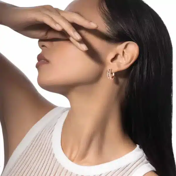 Messika Move Pavé Hoop Earrings - Image 2
