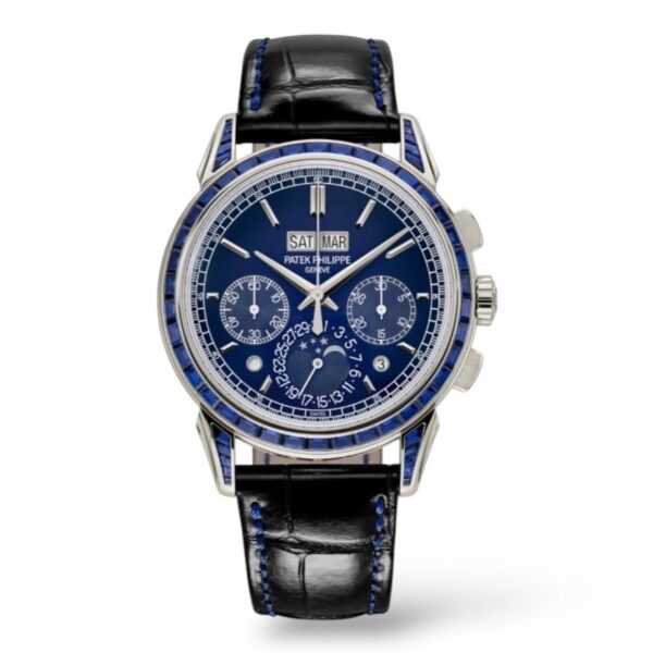 Patek Philippe Grand Complications 41mm 5271/11P Platinum Alligator Strap Gem-Setting Bezel