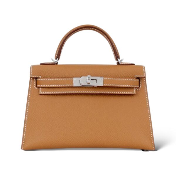 Hermes Kelly Mini Gold Epsom PHW