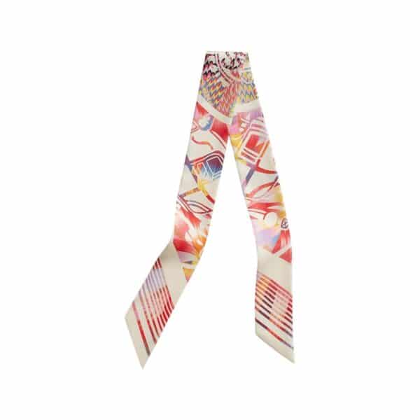 Hermes Ex-Libris Marble Silk Twilly