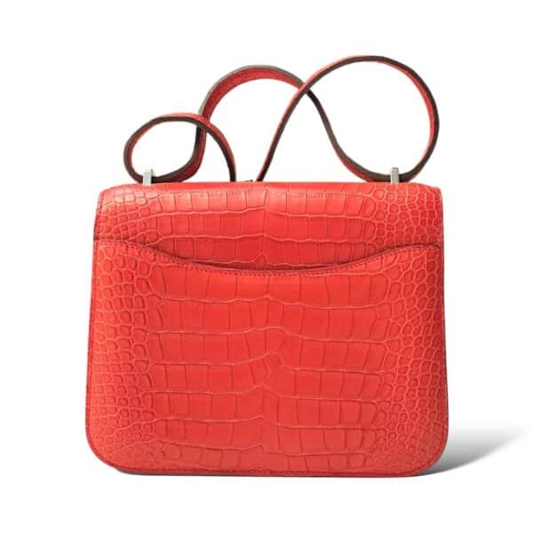 Hermes Constance 18 Geranium Croco PHW - Image 3
