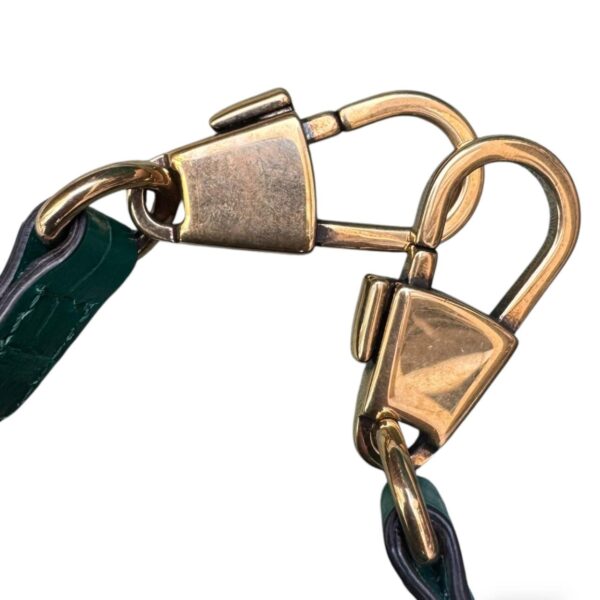 Gucci Diana Small Croco Top Handle Bag Emerald - Image 6