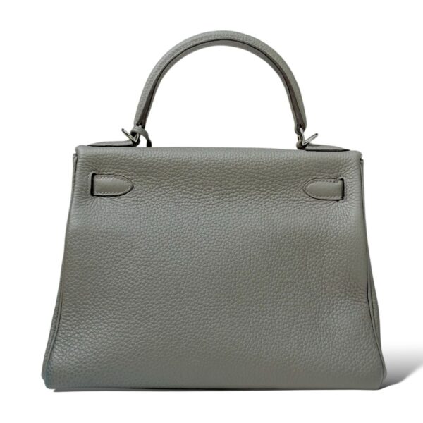 Hermes Kelly 28 Gris Meyer Clemence PHW - Image 2