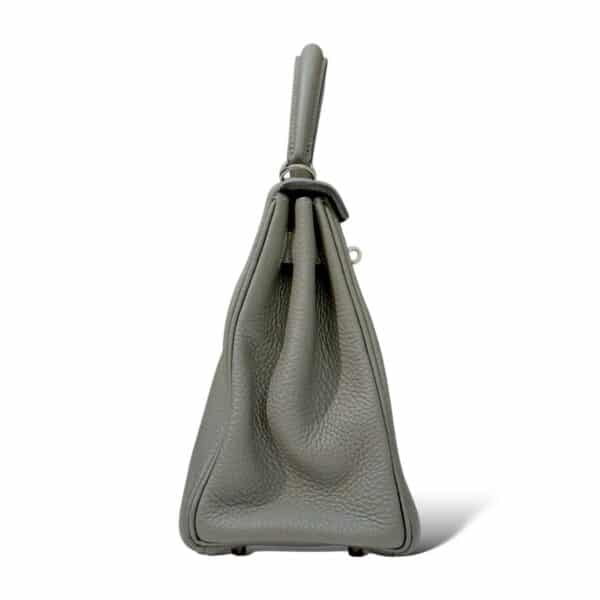 Hermes Kelly 28 Gris Meyer Clemence PHW - Image 4