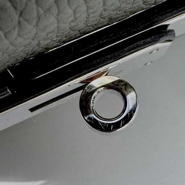 Hermes Kelly 28 Gris Meyer Clemence PHW - Image 8