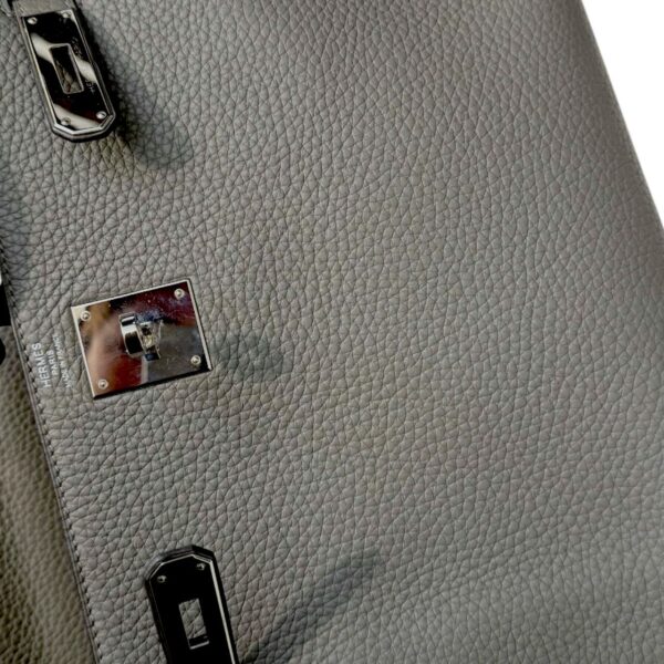 Hermes Kelly 28 Gris Meyer Clemence PHW - Image 10