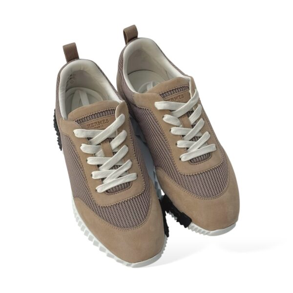 Hermes Bouncing 38.5 EU Beige Camel Sneakers - Image 2