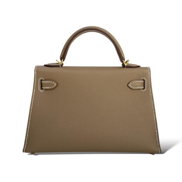 Hermes Kelly Mini Etoupe Epsom GHW - Image 4