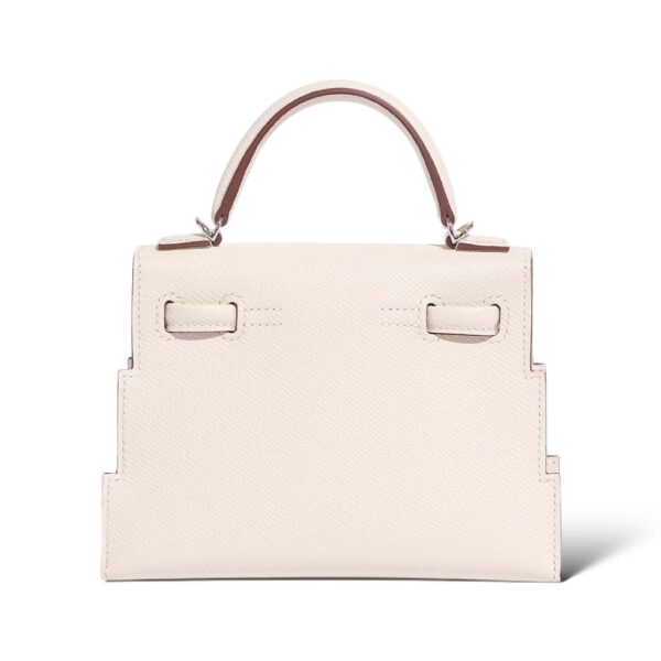 Hermes Kelly Doll Picto Nata/Lime/Mauve Sylvestre Epsom PHW - Image 2