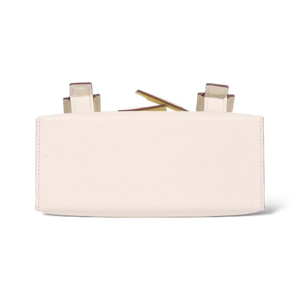 Hermes Kelly Doll Picto Nata/Lime/Mauve Sylvestre Epsom PHW - Image 5