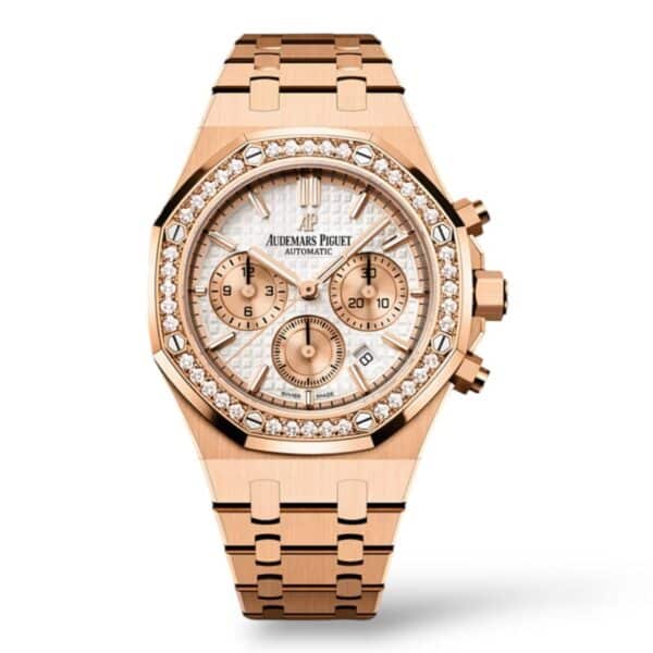 Audemars Piguet Royal Oak 26315OR.ZZ.1256OR.01 Chronograph Rose Gold Diamond-Set Bezel