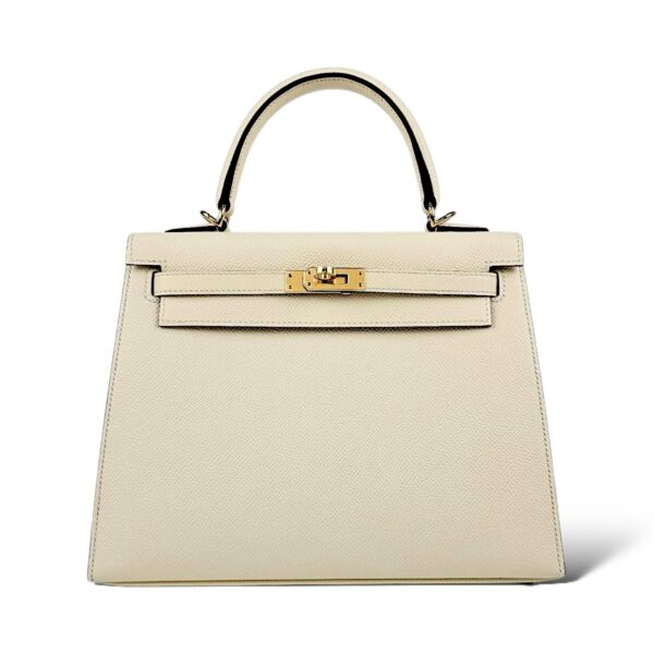 Hermes Kelly 25 Nata Epsom GHW