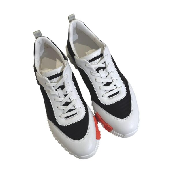 Hermes Bouncing 43 EU Black/White Sneakers - Image 4