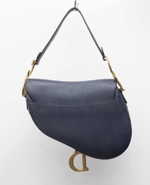 Dior Saddle Deep Ocean Bleu Medium Bag - Image 4
