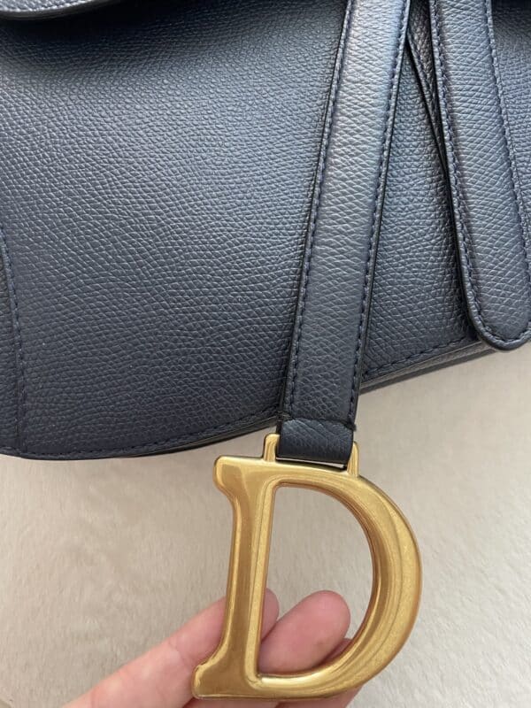 Dior Saddle Deep Ocean Bleu Medium Bag - Image 6