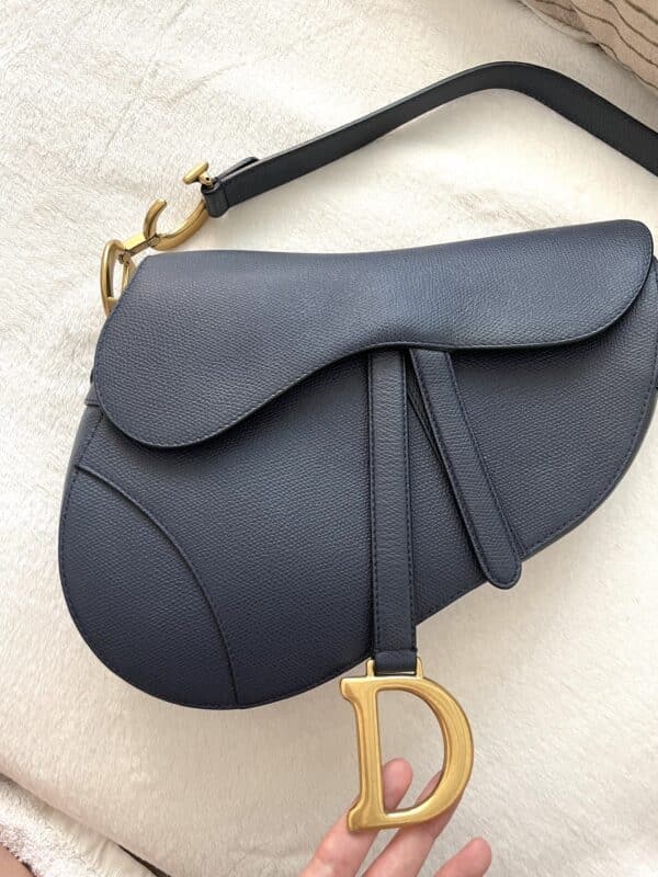 Dior Saddle Deep Ocean Bleu Medium Bag - Image 5