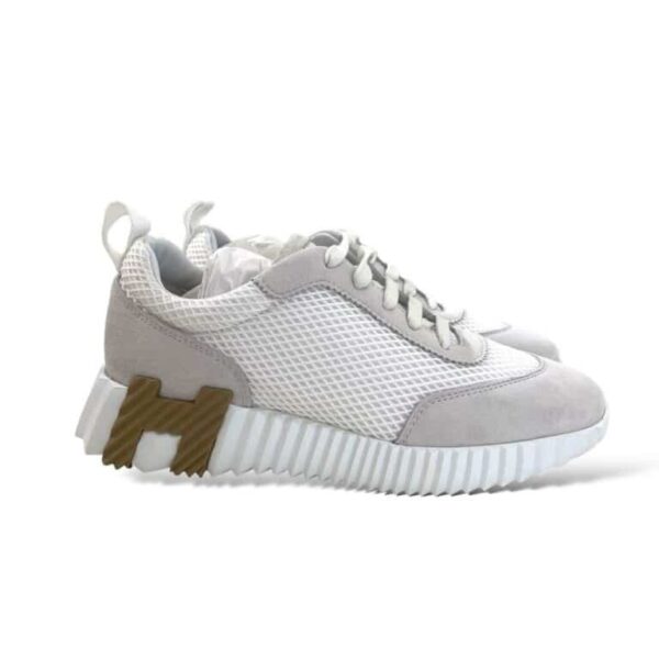 Hermes Bouncing 38.5 EU Blanc Sneakers - Image 3