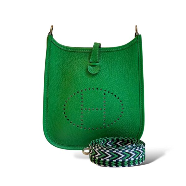 Hermes Mini Evelyne Bamboo Clemence PHW - Image 2