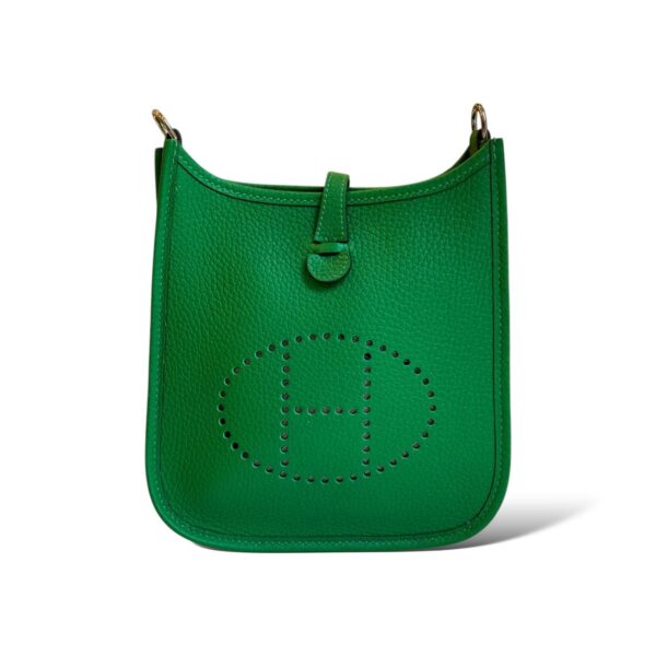 Hermes Mini Evelyne Bamboo Clemence PHW