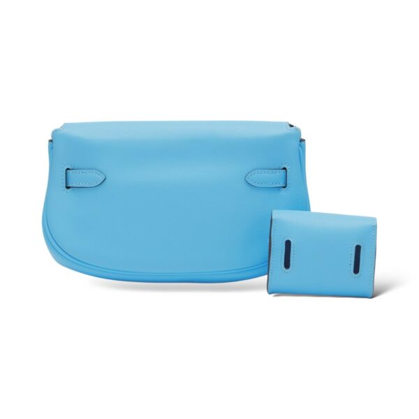 Hermes Kelly Moove Bleu Celeste Swift PHW - Image 2