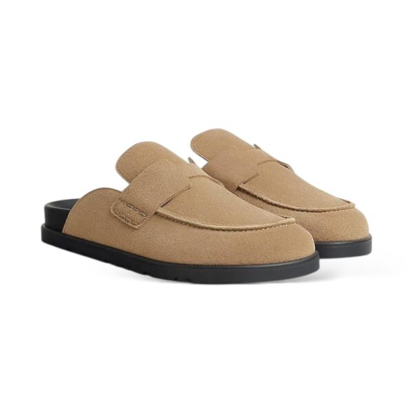 Hermes Go Mule Beige Suede Calfskin 36.5 EU