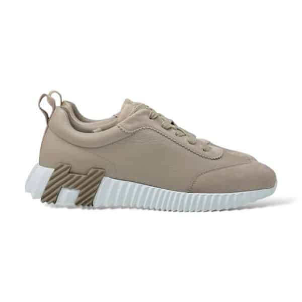 Hermes Bouncing 39 EU Beige Galet Sneakers - Image 2