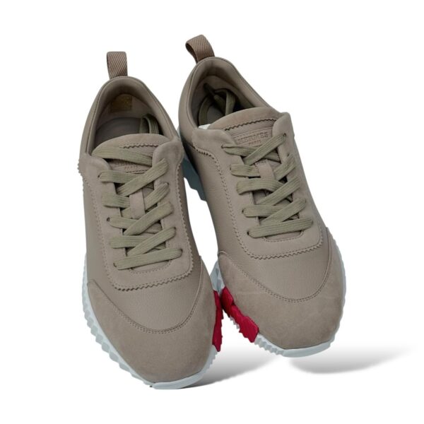 Hermes Bouncing 39 EU Beige Galet Sneakers - Image 4