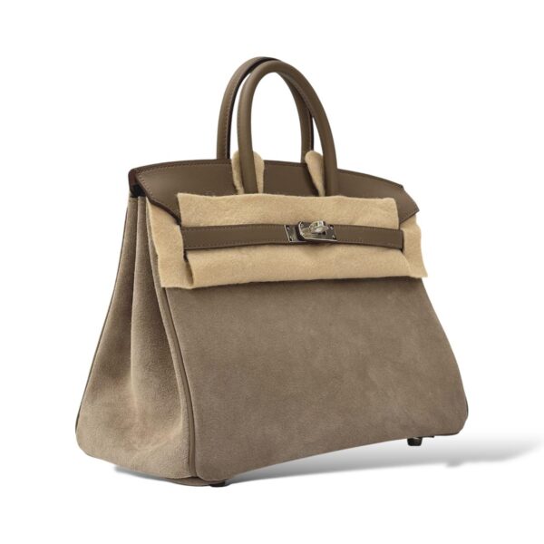 Hermes Birkin 25 Gris Caillou/Etoupe Grizzly PHW - Image 2