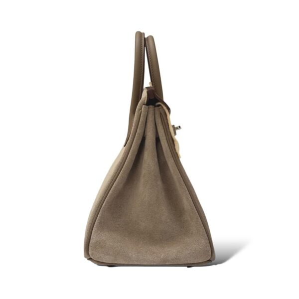 Hermes Birkin 25 Gris Caillou/Etoupe Grizzly PHW - Image 3