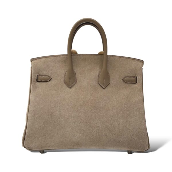 Hermes Birkin 25 Gris Caillou/Etoupe Grizzly PHW - Image 4