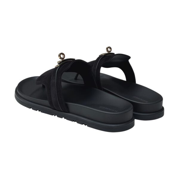 Hermes Empire 39 EU Black Suede PBHW - Image 4