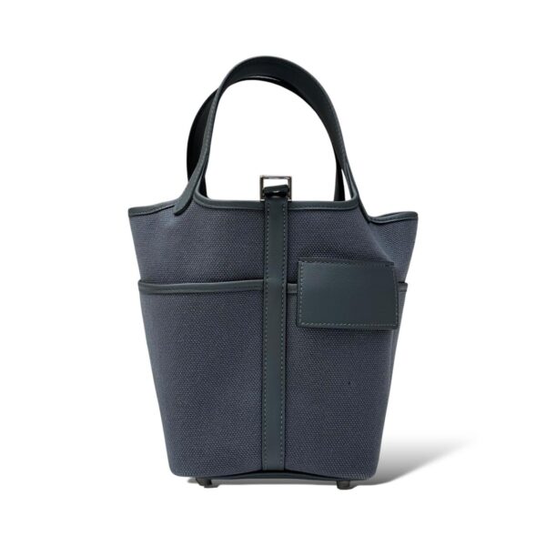 Hermes Picotin 18 Gris Misty Cargo PHW - Image 4