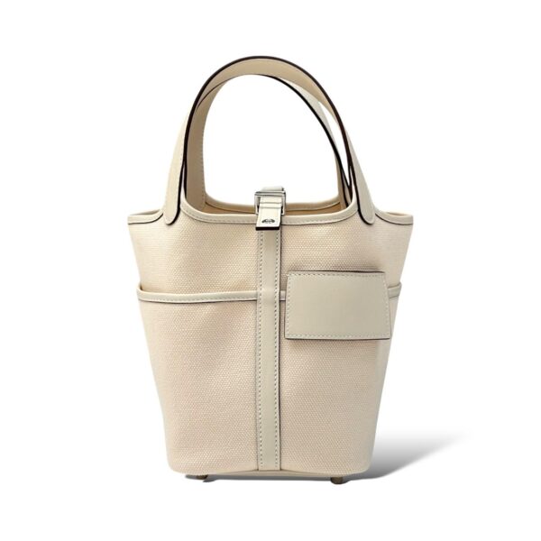 Hermes Picotin 18 Ecru/Nata Cargo PHW - Image 2